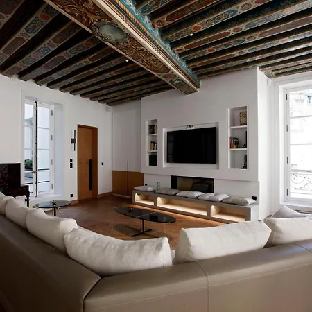St-germain/louvre - Stylish Townhouse Of 1600 Appartamento